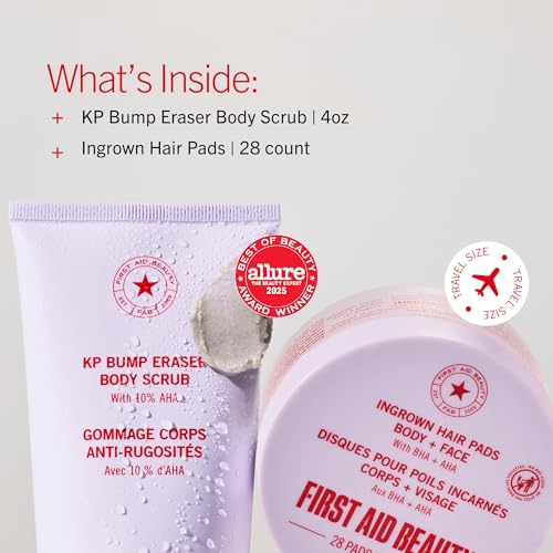 First Aid Beauty KP Bump Eraser & Ingrown Hair Pads Set