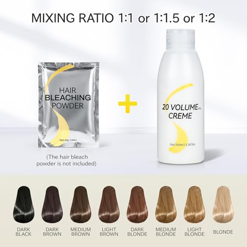 20 Volume Cream Developer for Hair Lightening - 3.5 Fl Oz