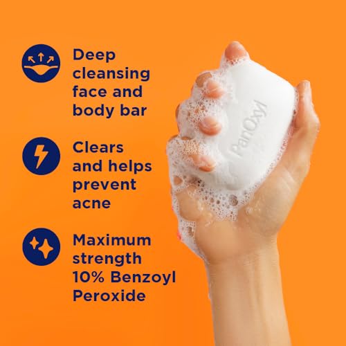 PanOxyl 10% Benzoyl Peroxide Acne Treatment Bar, 4 oz