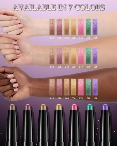 Teal Waterproof Shimmer Eyeshadow Stick – Creamy Blendable