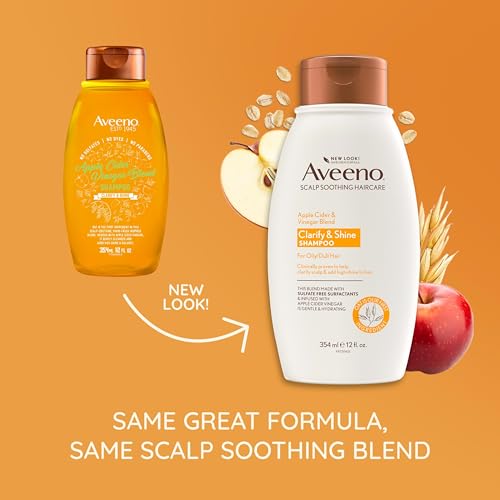Aveeno Apple Cider Vinegar Clarifying Shampoo - Scalp Care & Shine, 12 fl oz