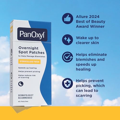 PanOxyl PM Overnight Spot Patches, 40 Count Hydrocolloid