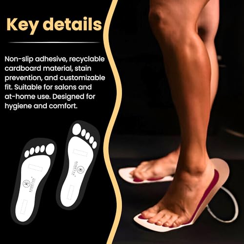120Pairs Spray Tan Feet Pads Disposable & Economic for Spray tanning,Use in Tanning booth,Sunless Tanning at Home or Beauty Salon-Non Slip-Comfortable-Hygienic-Ultra Bronzing (Black)
