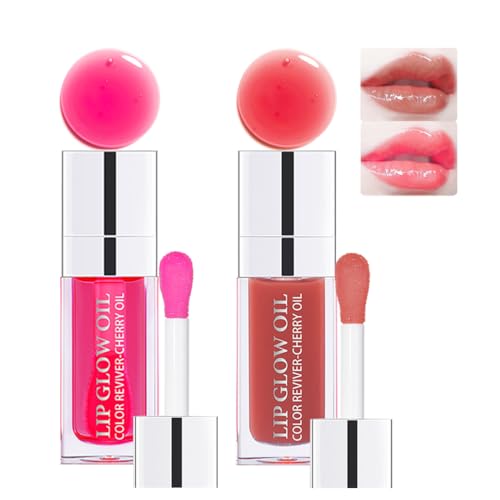 Hydrating Plumping Lip Glow Oil – 2 Colors Glossy Lip Tint