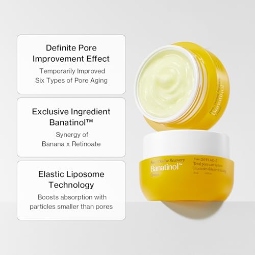 Banatinol Pore Care Cream | Banana & Retinol Formula for Skin Balance & Elasticity | Lightweight, Fast-Absorbing, Vegan & Clean Beauty | 1.69 Fl oz