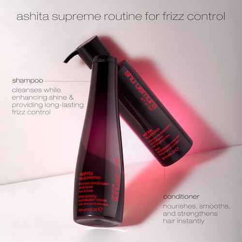shu uemura art of hair Ashita Supreme Smoothing Shampoo - Adds Shine, Reduces Frizz, Strengthens Strands, Prevents Breakage, For All Hair Types, 10 Fl Oz
