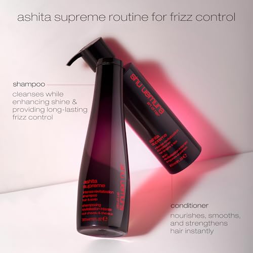shu uemura art of hair Ashita Supreme Smoothing Conditioner - Adds Shine, Reduces Frizz, Strengthens Strands, Prevents Breakage, For All Hair Type, 8 Fl Oz