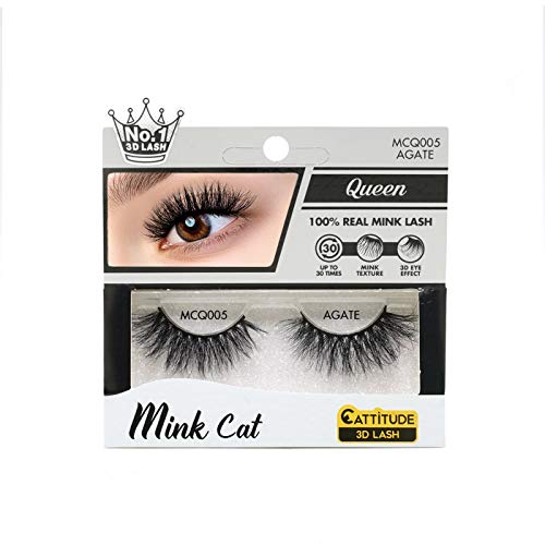 EBIN NEW YORK Queen Mink 3D Lashes - Real Mink Wispy Fluffy