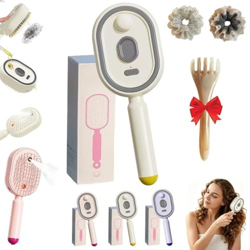 5-in-1 Air Cushion Hair Brush with Mist Spray & Massage