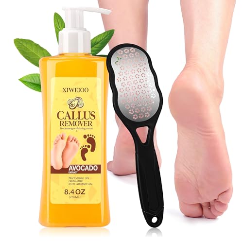Foot Callus Remover Gel Kit with Foot Files for Smooth Feet