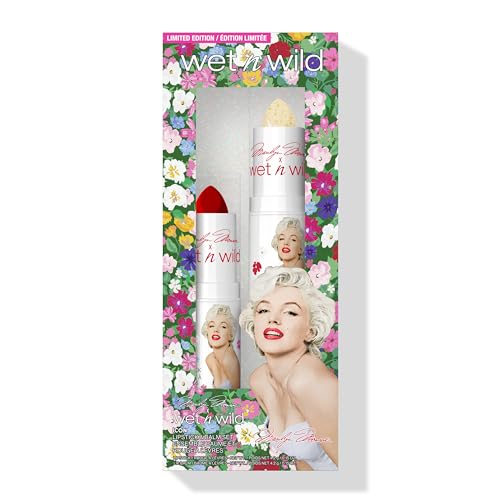 wet n wild Marilyn Monroe Red Lipstick & Glitter Balm Set