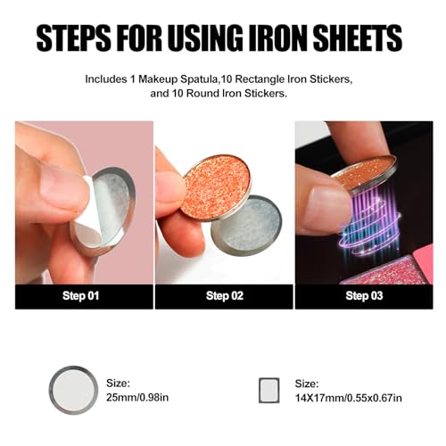 4-Layer Magnetic Book-Shaped Palette with Spatula & Metal Stickers