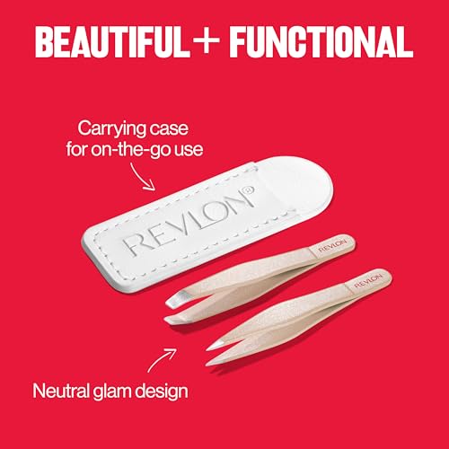 Revlon Designer Series Mini Tweezer Set | Slant & Point Tips