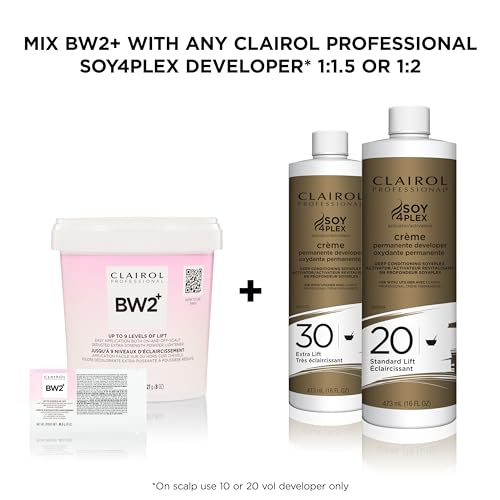 Clairol Professional BW2+ Extra Strength Powder Lightener 8oz - Fast Hair Lightening