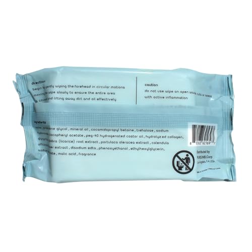 PB & JAY Collagen Makeup Remover Wipes - 30 Count
