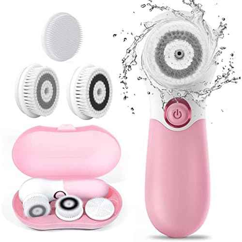 TOUCHBeauty Spin Brush Face Cleanser with 3 Brush Heads for Deep Cleansing Exfoliation and Massaging