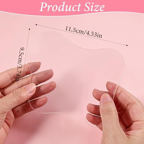 Acrylic Nail Art Palette for Color Mixing - Transparent Makeup Tray