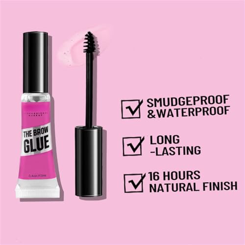 Transparent Eyebrow Gel Set - 16-Hour Waterproof Brow Glue