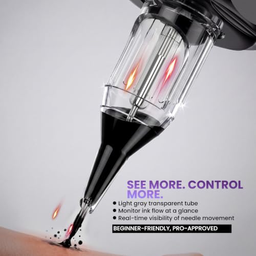 Wormhole Tattoo Cartridge Needles 50pcs Round Liner Assorted