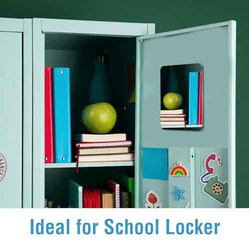 Magnetic Locker Mirror | 7x9in Acrylic - Unbreakable | Sleek Frameless | Glassless Safety Kids Mirror with Rounded Corners | Strong Back Magnet for School Lockers, Refrigerators, Offices & Toolboxes.