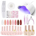 MelodySusie Gel Nail Polish Kit with UV Lamp & Tools