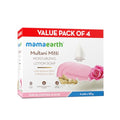 MAMAEARTH Multani Mitti & Rose Moisturizing Lotion Soap Bar | Controls Oil & Body Acne | Bentonite Clay Bar for Oil & Acne Free Skin | for Face & Body | 4 Bars (4.41 Oz/125g Each)