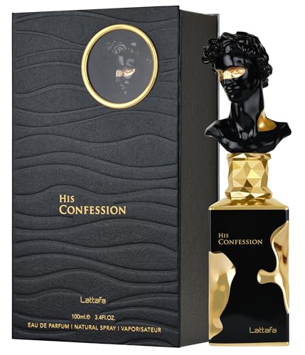 Lattafa His Confession Eau de Parfum for Men, 3.4 oz
