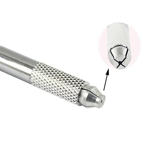 Xiaoyu 3 in 1 Crystal Multifunction Manual Tattoo Permanent Makeup Eyebrow Pen Microblading Pen - Pink