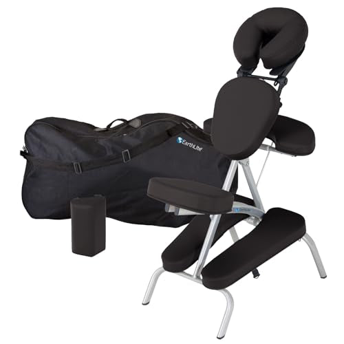 EarthLite Vortex Portable Massage Chair - 15lbs, Lightweight