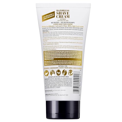 Magic Shave Razorless Cream Shave, Bald Head Smooth Head Maintenance, Light Fresh Scent 6 oz (170 g) by AB