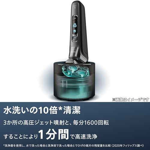 Philips Cleaning Solution for Electric Shaver S5000 S7000 S9000 S9000 Quick Clean Pods Cartridges Lemon Scent 160ml 3 Pack (About 9 Months) CC13/51