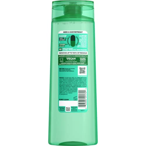Garnier Fructis Pure Clean Purifying Shampoo 12.5 Fl Oz - Silicone-Free, Hydrating, All Hair Types