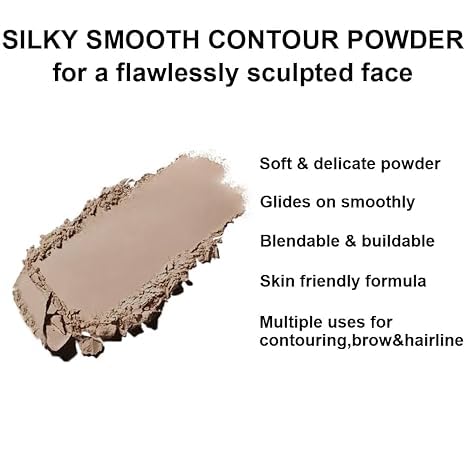 Matte Contour Powder Palette - Grey Brown for Light Skin