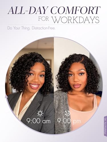 LUVME HAIR Glueless Human Hair Wig Curly Deep Wave 12"