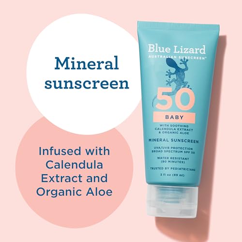 Blue Lizard Baby Mineral Sunscreen SPF 50+ Zinc Oxide 3oz