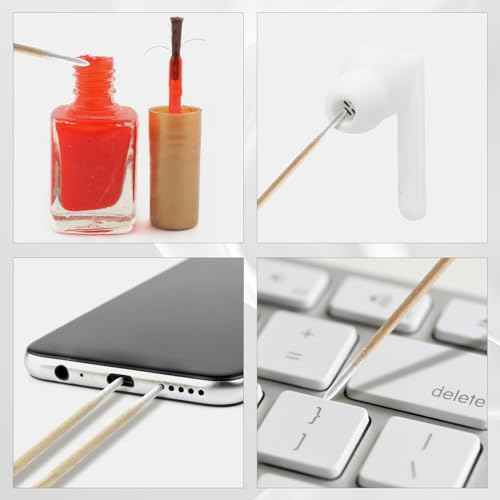 800Pcs Pointed Cotton Swabs in Storage Box - Precision Microblading Cotton Swabs with Wooden Sticks for Makeup, Cleaning Nail Polish, Eyebrow, Tattoo Permanent Supplies, Craft