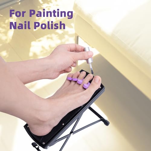 NOVAL Pedicure Supplies Foot Rest 6 Heights Adjustable Sturdy Manicure Foot Rest for Foot Spa Salon and Pedicure at Home.