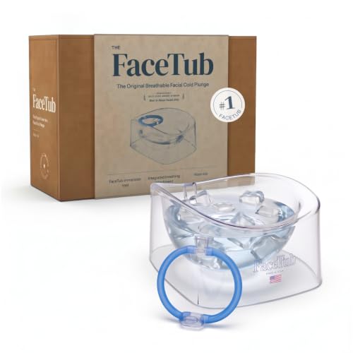 The FaceTub Facial Cold Plunge Ice Bath Tub with Breathing Tubes – Made in USA