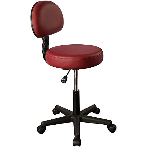 Master Massage Pneumatic Hydrolic Rolling Massage Clinical Spa Tattoo Office Swivel Stool with Backrest