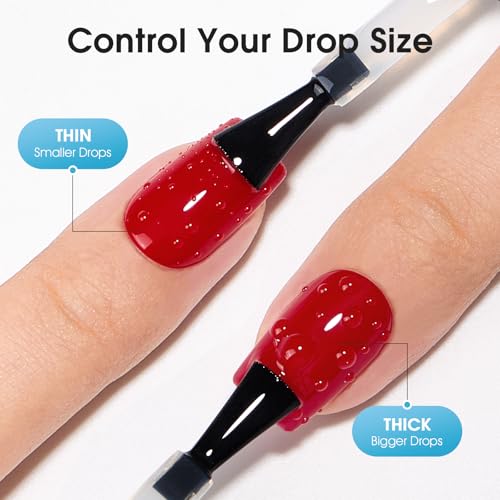 3D Water Drop Gel Top Coat Set – No Wipe, 2×15ml
