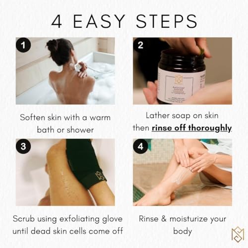 Exfoliating Kessa Mitt - Dead Skin Remover Shower Glove