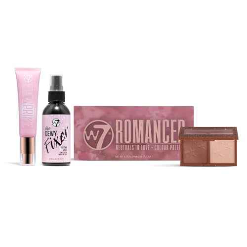 W7 Ultimate Glow Set - 4 Piece Set - Dewy & Radiant Makeup Products For Bright, Flawless Skin!