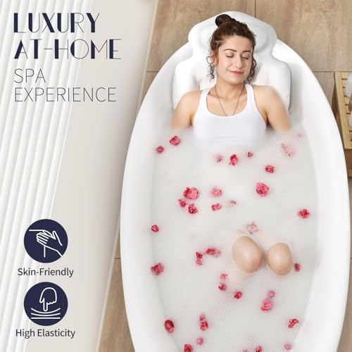 Full Body Bath Pillow with Neck & Back Support