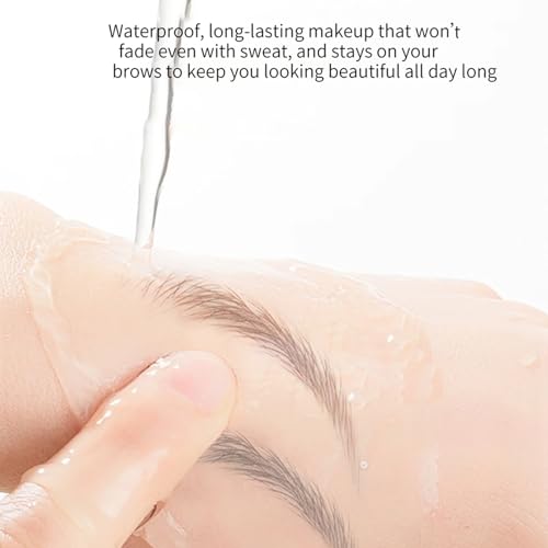 BLUE LOVE 2PCS Two-Prong Eyebrow Pen, Upgrade 2 Tipped Eye Brow Pencils for Women, Waterproof Lasting All-Day Eye Makeup with Microblading Brow Pen with Hair Like Strokes (2PCS Brown)