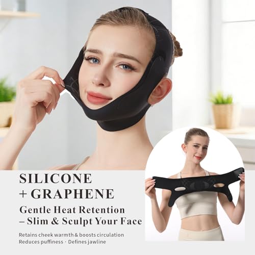 V-Line Chin Strap for Sleeping | Graphene Ice Silk Jawline Lift