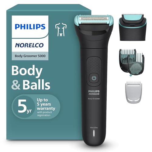 Body Groomer for Men with Adjustable Trimmer & Shaver Heads