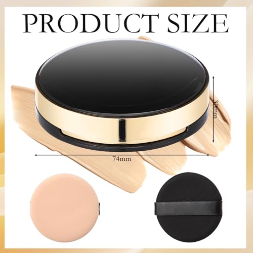 Patelai 0.5oz Portable Cushion Foundation Container with Sponge Puff