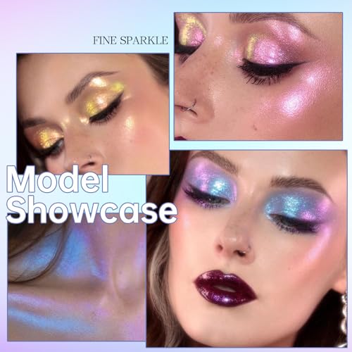 HOSAILY 5 Colors Liquid Glitter Eyeshadow Set Waterproof