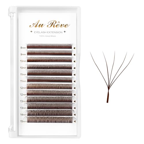 W Eyelash Extensions D Curl 0.07mm 8-15mm Premade Fans Lashes