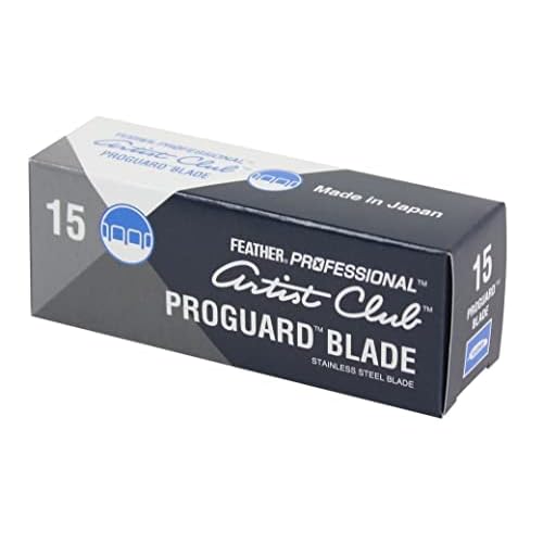 Feather Artist Club ProGuard Razor Blades 15 Count (Pack of 2)